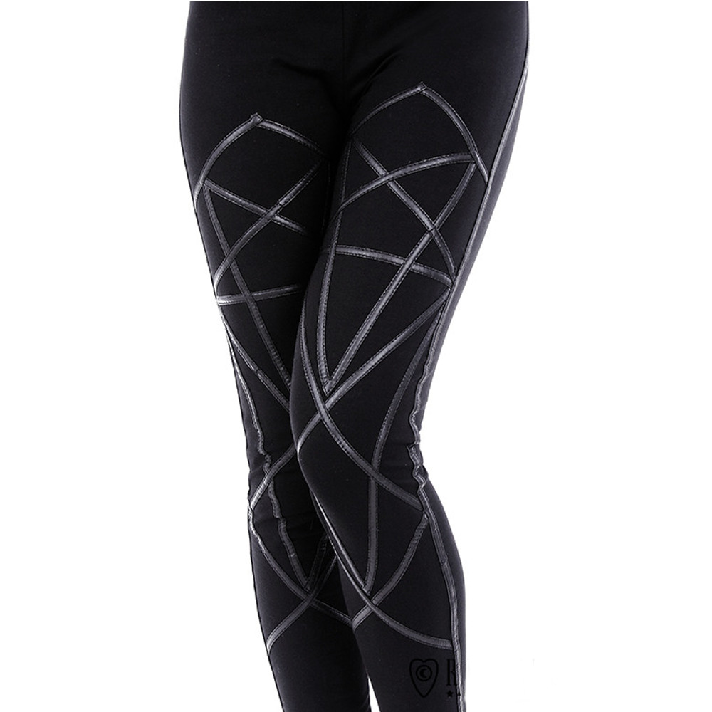 Restyle - Pentagram Leggings - Black